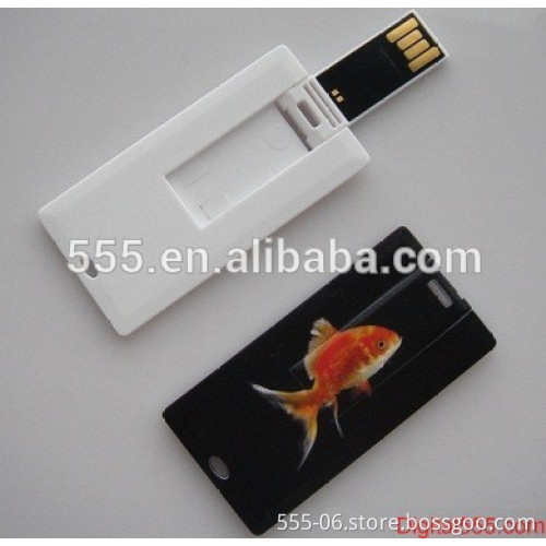 Ultra slim USB flash drive , mini credit card usb flash drive , mini name card usb flash drive with full color printing
